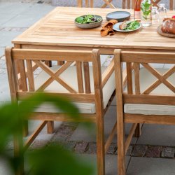 Kronborg/Sofiero formsyet sdehyndest 3 dele. all-weather  3 pers. bnk- og 2 stolehynder