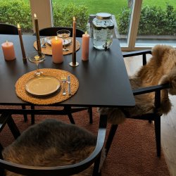 Elegant dkkeserviet i stilfuldt rundt design - Jute - 35 cm 