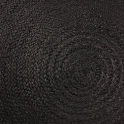 Rundt jute tppe natur - vlg  strrelse