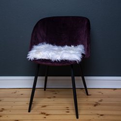 Stolsits i kta lammskinn - str. 40x40 cm - vlj frg