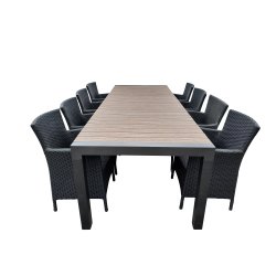 Peru familie s�t med 8 stk. Peru stabelstole - UV-beskyttet polyrattan