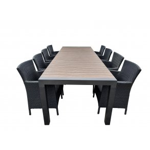 Peru familie s�t med 8 stk. Peru stabelstole - UV-beskyttet polyrattan