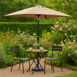 Vattentt Parasoll - 2 x 3 m - m/ Tilt + Dug har UV30+ solskydd. Modell: Cordoba