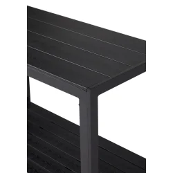 Vedligeholdelsesfri serveringsvogn i polywood og aluminium - 90x45x74 cm