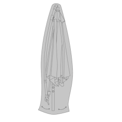 Luksus overtr�k til h�ngeparasol � Vandafvisende 600D polyester H270 cm