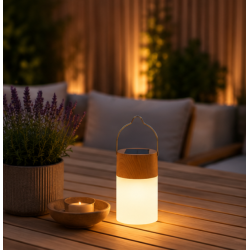 Solcellelampe med oph�ng � �6,2 � H14,5 cm