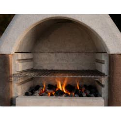 Buschbeck Stenovn med Grill &amp; Pejs � Armeret Beton med Kobberplade