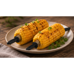 Majsholdere 8 stk. � Praktisk grilltilbeh�r i rustfrit st�l