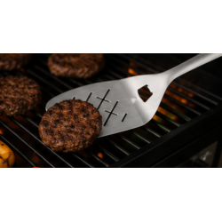 DANGRILL grills�t i rustfrit st�l � 2 dele med tang og grillspade