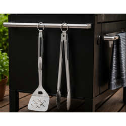 DANGRILL grills�t i rustfrit st�l � 2 dele med tang og grillspade