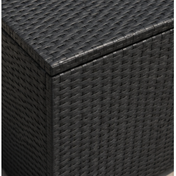 Sofia XL dynbox 160x75 cm. Svart UV-skyddad polyrotting och aluminiumram inkl. vattent�t innerv�ska