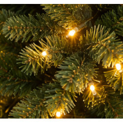 Autentisk genanvendeligt LED grantr� inkl. LED lys. V�lg h�jde