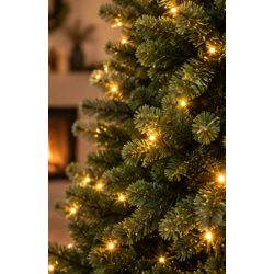 Autentisk genanvendeligt LED grantr� inkl. LED lys. V�lg h�jde