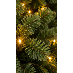 Autentisk genanvendeligt LED grantr� inkl. LED lys. V�lg h�jde