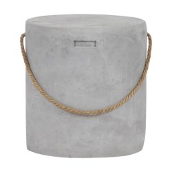 Oval cement skammel - 37xH40. Model: Steen