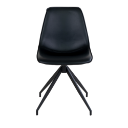 Matbordsstol i mrkbrunt PU lder med vridfunktion - Monaco - vlj frg