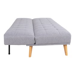 Lkker lysegr sovesofa uden armln - lngde: 180 cm. - Model: Oxford