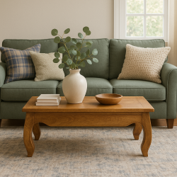 Klassisk rektangul�rt sofabord i mangotr� B120D60H40 - OPIUM