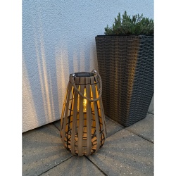 Solcelle Lanterne med Pre  Stemningsfuld Belysning til Udendrs Brug - fs i flere strrelser