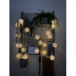 Solcelledrevet rispapirslysk�de! Indend�rs og udend�rs - IP44! Bruge s� godt som ingen str�m.