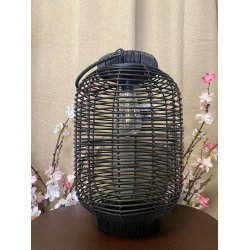 Solar lanterne pre - PVC/metal sort - VLG MELLEM FLERE STRRELSER!!