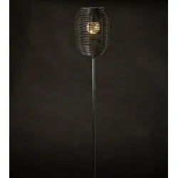 Udend�rs solcellelanterne med spyd  og p�re - H�jde: 80 cm 