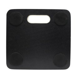 Solid og smagfuld plantevogn i sort finr 30x30 cm 4 hjul max 150 kg  