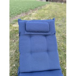 Solvognshynde Lux m/ Nakkepude i struktur syet polyester, s man ikke bliver svedig! - Flere Farver