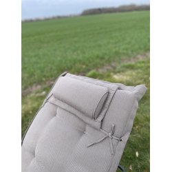 Solvognshynde Lux m/ Nakkepude i struktur syet polyester, s man ikke bliver svedig! - Flere Farver