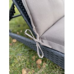 Solvognshynde Lux m/ Nakkepude i struktur syet polyester, s man ikke bliver svedig! - Flere Farver