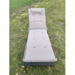 Solvognshynde Lux m/ Nakkepude i struktur syet polyester, s man ikke bliver svedig! - Flere Farver