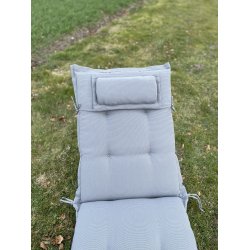 Solvognshynde Lux m/ Nakkepude i struktur syet polyester, s man ikke bliver svedig! - Flere Farver