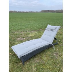 Solvognshynde Lux m/ Nakkepude i struktur syet polyester, s man ikke bliver svedig! - Flere Farver