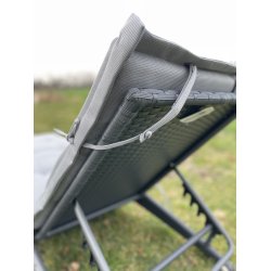 Solvognshynde Lux m/ Nakkepude i struktur syet polyester, s man ikke bliver svedig! - Flere Farver