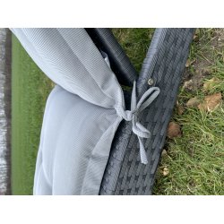 Solvognshynde Lux m/ Nakkepude i struktur syet polyester, s man ikke bliver svedig! - Flere Farver