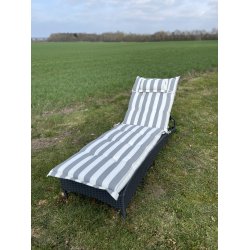 Solvognshynde Lux m/ Nakkepude i struktur syet polyester, s man ikke bliver svedig! - Flere Farver