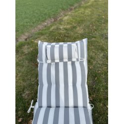 Solvognshynde Lux m/ Nakkepude i struktur syet polyester, s man ikke bliver svedig! - Flere Farver