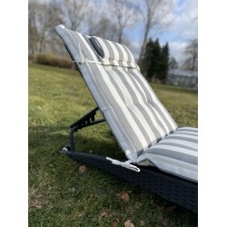 Solvognshynde Lux m/ Nakkepude i struktur syet polyester, s man ikke bliver svedig! - Flere Farver