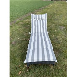 Solvognshynde Lux m/ Nakkepude i struktur syet polyester, s man ikke bliver svedig! - Flere Farver