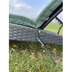 Solvognshynde Lux m/ Nakkepude i struktur syet polyester, s man ikke bliver svedig! - Flere Farver