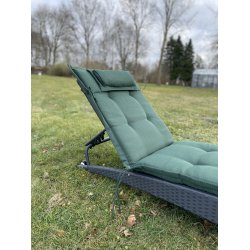 Solvognshynde Lux m/ Nakkepude i struktur syet polyester, s man ikke bliver svedig! - Flere Farver