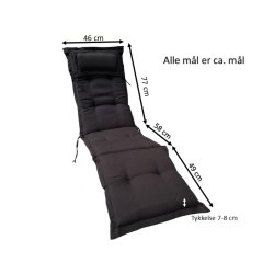 Dkstolshynde Lux m/ Nakkepude stribet - 2 forskellige stribet