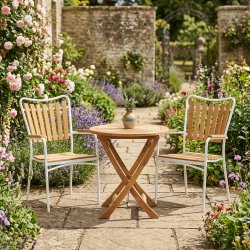 Boston/Eva rundt cafes�t (2pers). V�lg farve p� stolstel.