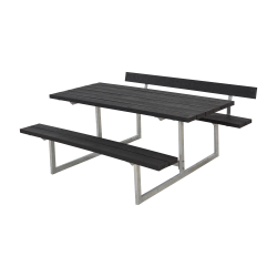 Bordbnkest i genbrugsmateriale med et rygln - 6 personer - vlg farve