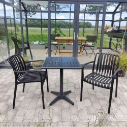 Cafst m. Stabelbar rille stol - Vedligeholdelsesfri