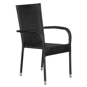 Sort havem�bels�t med udtr�ksbord til 6 personer 