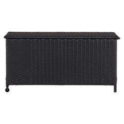100 % vandtt hyndeboks med hjul. UV-beskyttet polyrattan. str. 133x54XH63 cm:  - vlg farve