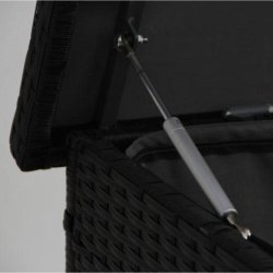 Lille vedligeholdelsesfri hyndeboks til sdehynder - Fremstillet i alu og sort polyrattan