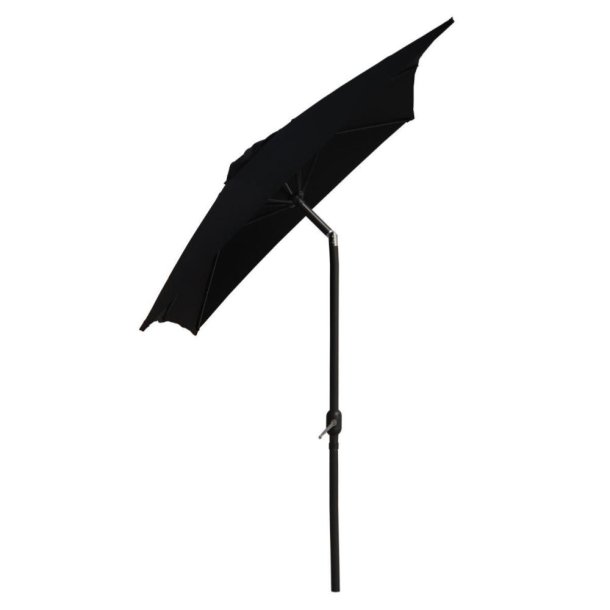 Vandtt Parasol - 2 x 3 m - m/ Tilt + Dug har UV30+ solbeskyttelse. Model: Cordoba Sort