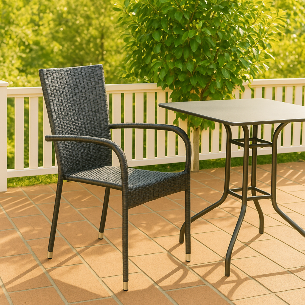 Pisa Stabelstol - UV-beskyttet Polyrattan - 100 % vedligeholdelsesfri